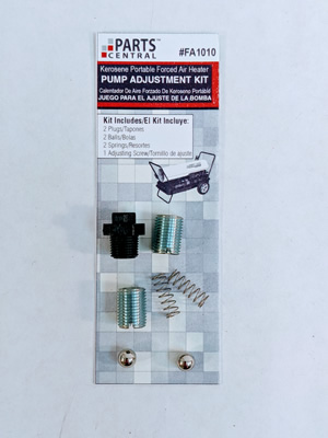 Pump Adjustment kit for select kerosene forced air models.