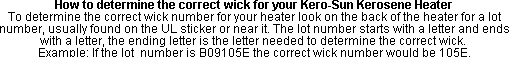 kerosun wick, kero sun wick
