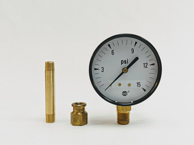 Pressure Gauge kit for select kerosene forced air models.